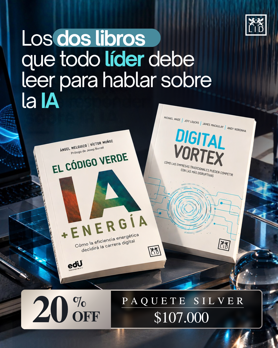 Combo IA y empresa digital: El código verde + Digital vortex